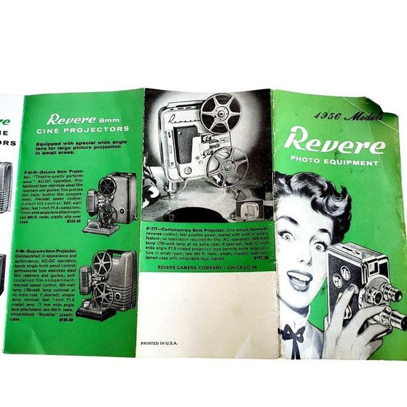 Revere Photo Equipment Booklet Mid Century Ephemera Vintage Photography 50s - Picture 2 of 10